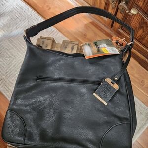 BULLDOG Conceal Carry Black Leather Women Bag